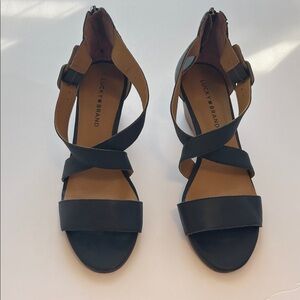 Lucky Brand Blue Strappy Sandals